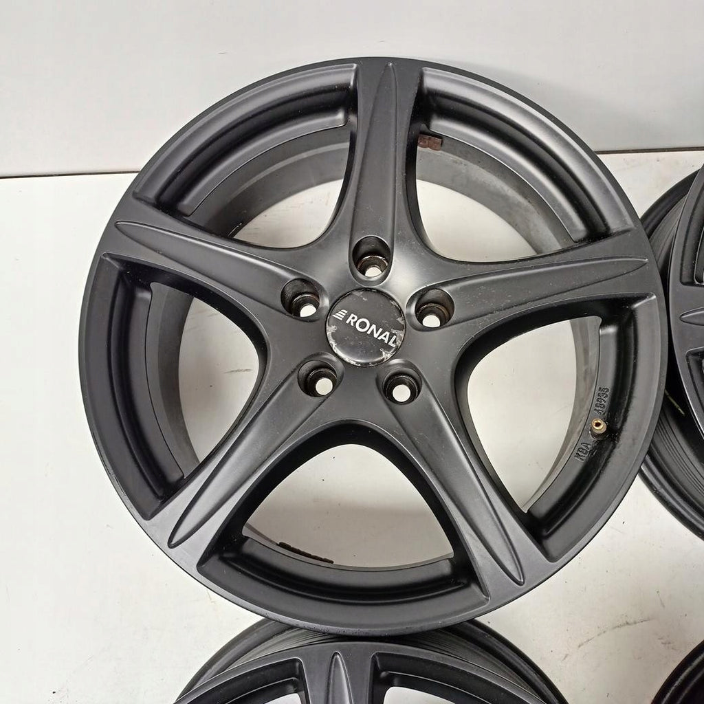4x Alufelge 17 Zoll 7.0" 5x114.3 49ET Schwarz 56R7705 Hyundai Tucson Sportage FEL6027714387jw