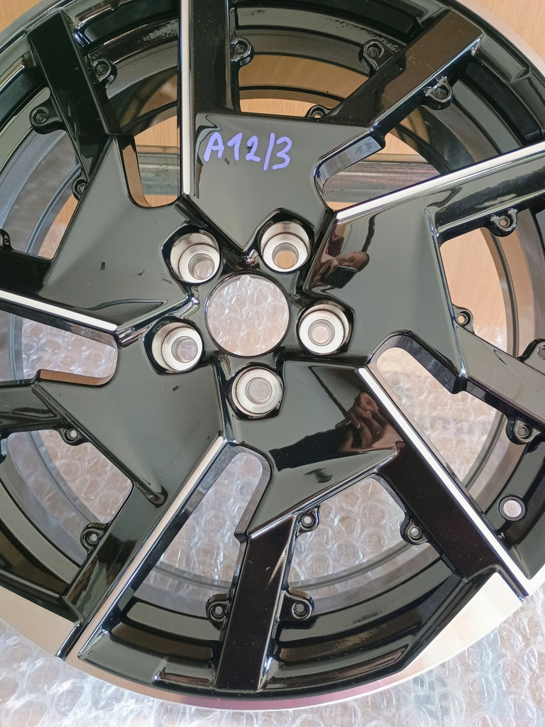 1x Alufelge 19 Zoll 7.0" 5x108 41ET Glanz Schwarz 9839945680 Peugeot Rim Wheel FEL3398523570mg