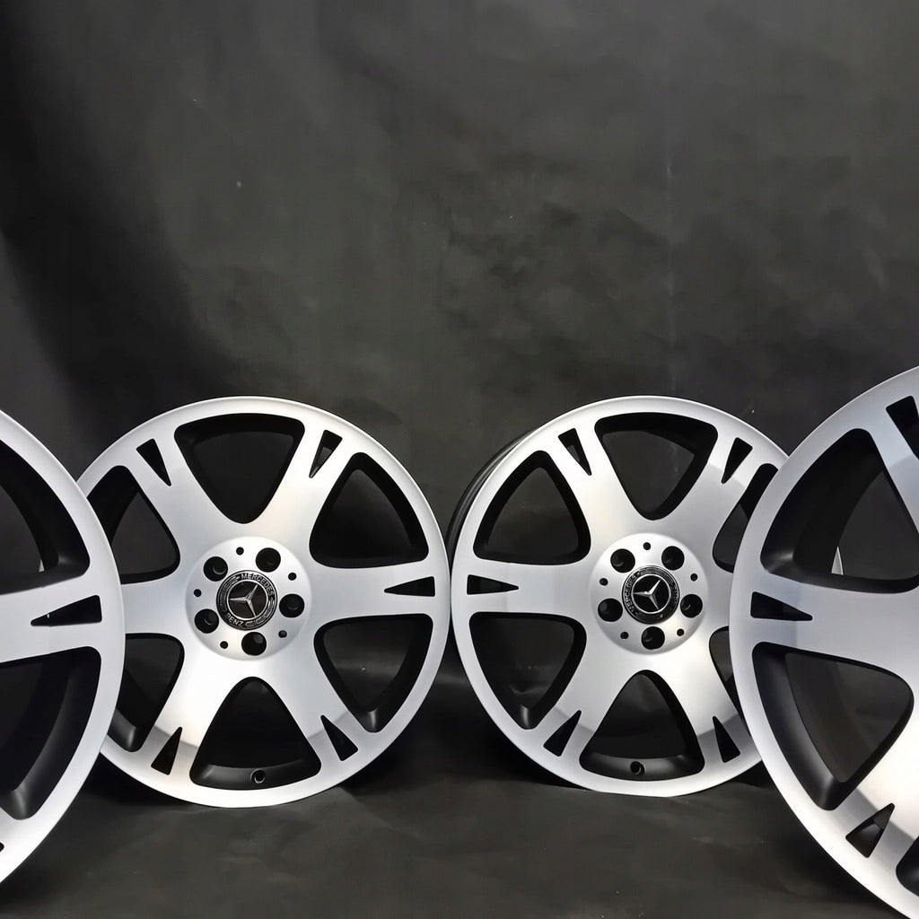4x Alufelge 19 Zoll 8.0" 5x112 60ET Glanz Schwarz A1644011602 Mercedes-Benz FEL9050241154ns