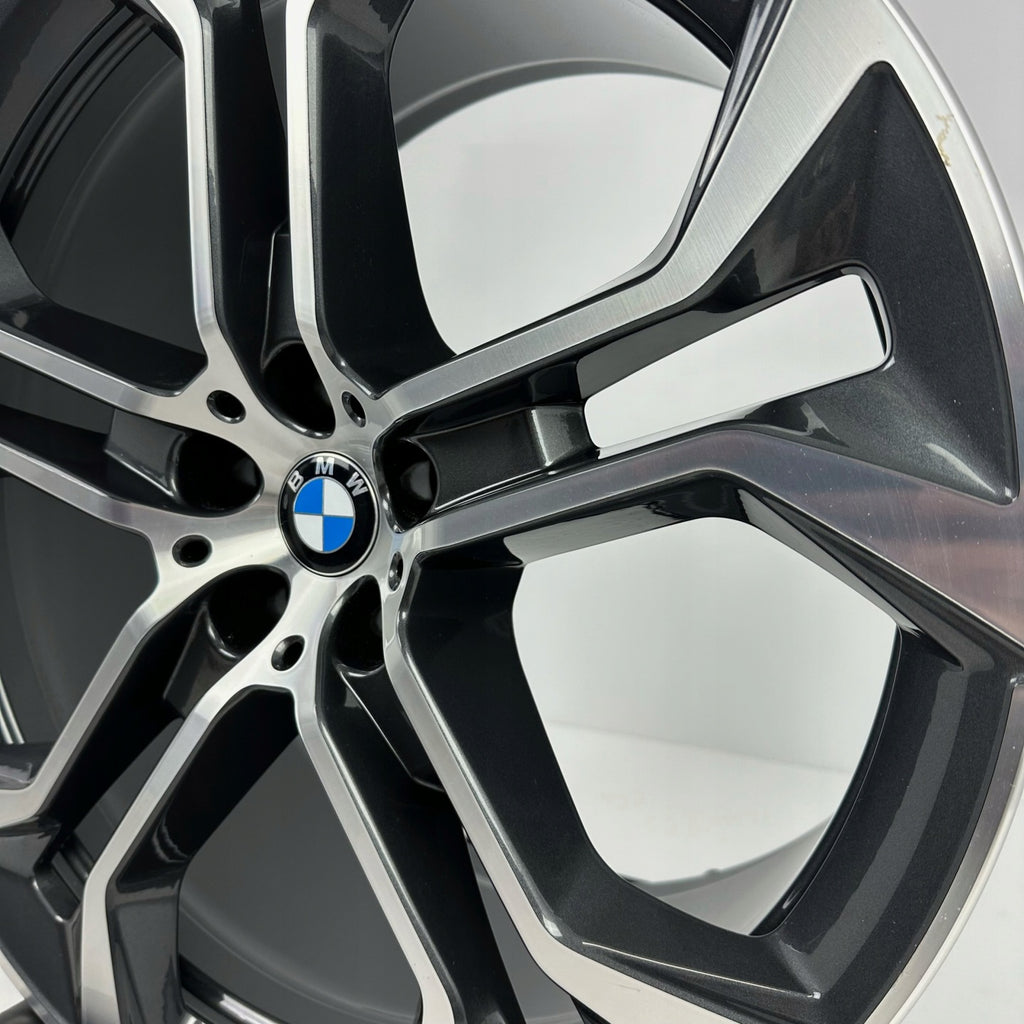 1x Alufelge 21 Zoll 10.5" 5x112 43ET Glanz Graphit 6885460GRE BMW G05 G06 Mg FEL9352172438bj