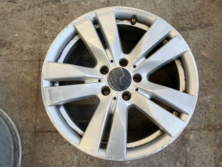 1x Alufelge 17 Zoll 8.5" 5x112 48ET Glanz Silber A2124010402 Mercedes-Benz W212 FEL2565365967eu