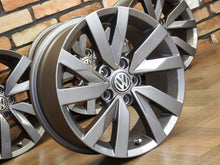 Laden Sie das Bild in den Galerie-Viewer, 4x Alufelge 16 Zoll 6.5" 5x112 41ET Glanz Grau VW Passat Rim Wheel FEL2341384431gd