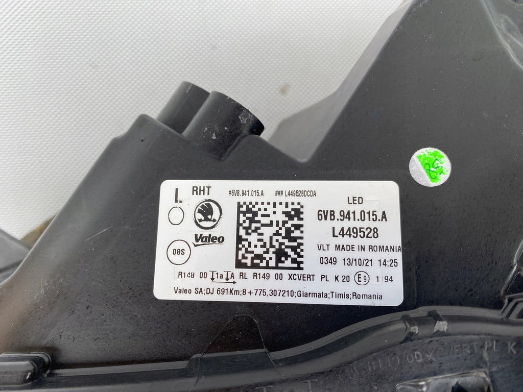 Frontscheinwerfer Skoda Fabia IV 6VB941015 LED Links Scheinwerfer Headlight SCH1113920411av