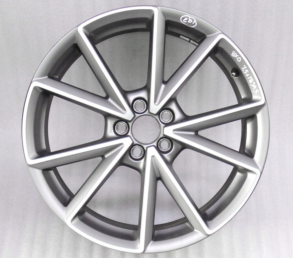 1x Alufelge 18 Zoll 7.5" 5x100 39ET Glanz Grau 8X0601025BP Audi A1 Mg Rim Wheel