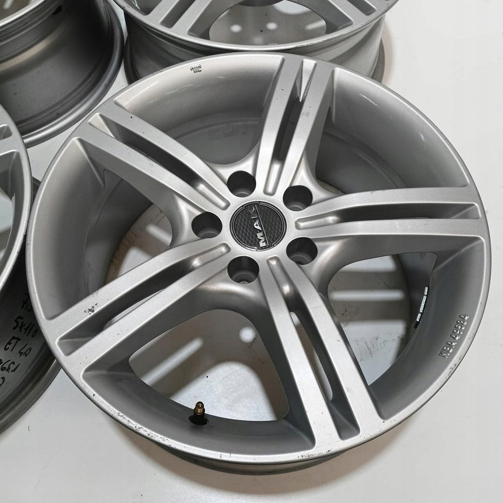 4x Alufelge 17 Zoll 7.5" 5x110 40ET Glanz Silber Opel Vectra Meriva Rim Wheel FEL1728657336by
