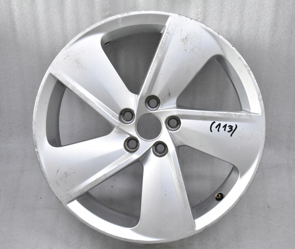 1x Alufelge 17 Zoll 7.0" 5x100 46ET Glanz Silber 6JA601025B Seat Ibiza Toledo Iv