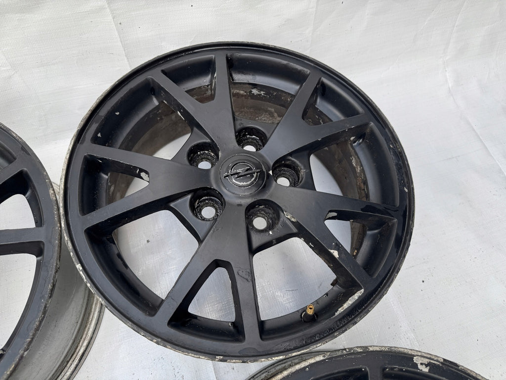 4x Alufelge 16 Zoll 6.5" 5x120 41ET Glanz Silber 9598181 Opel Rim Wheel