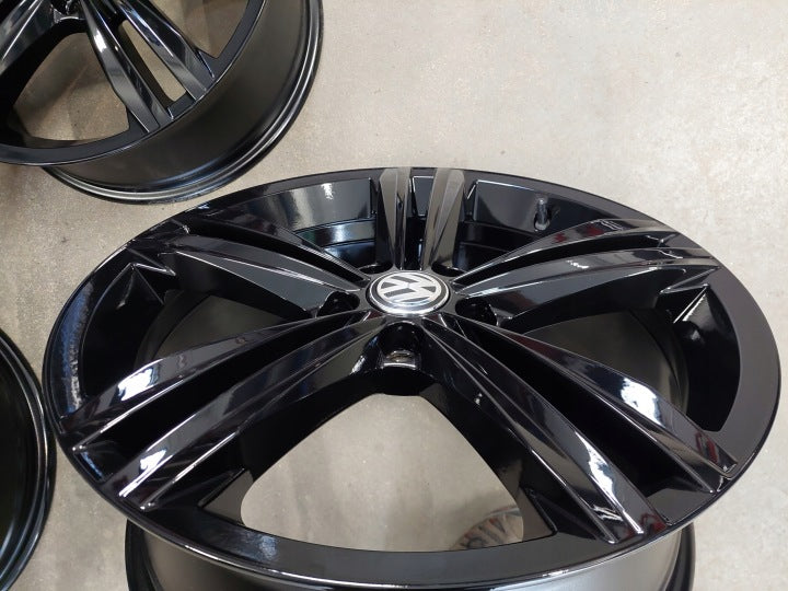 4x Alufelge 18 Zoll 7.0" 5x112 45ET Matt Schwarz 2GA601025G VW T-Roc Rim Wheel FEL2804686637at