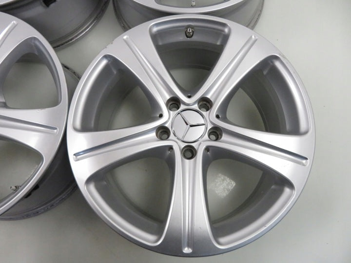4x Alufelge 18 Zoll 8.0" 5x112 43ET Glanz Silber A2134011400 Mercedes-Benz W213 FEL4245142141yg