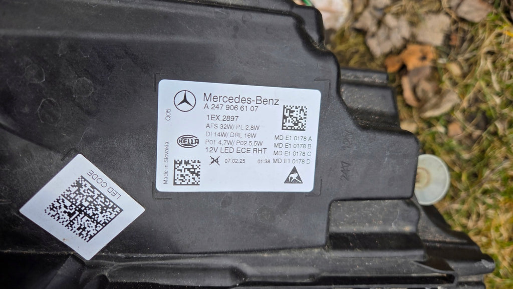 Frontscheinwerfer Mercedes-Benz W247 A2479066107 LED Ein Satz Headlight SCH1130025542et