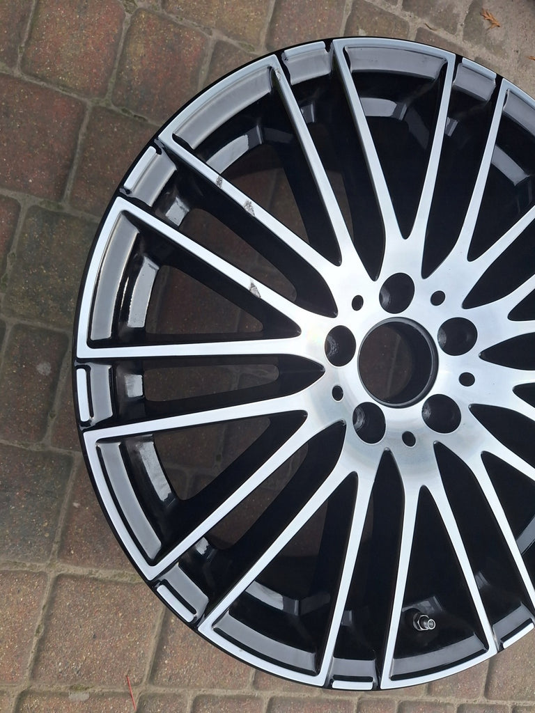 1x Alufelge 18 Zoll 7.5" 5x112 40ET Glanz Schwarz A2064014900 Mercedes-Benz W206 FEL3353775801fo