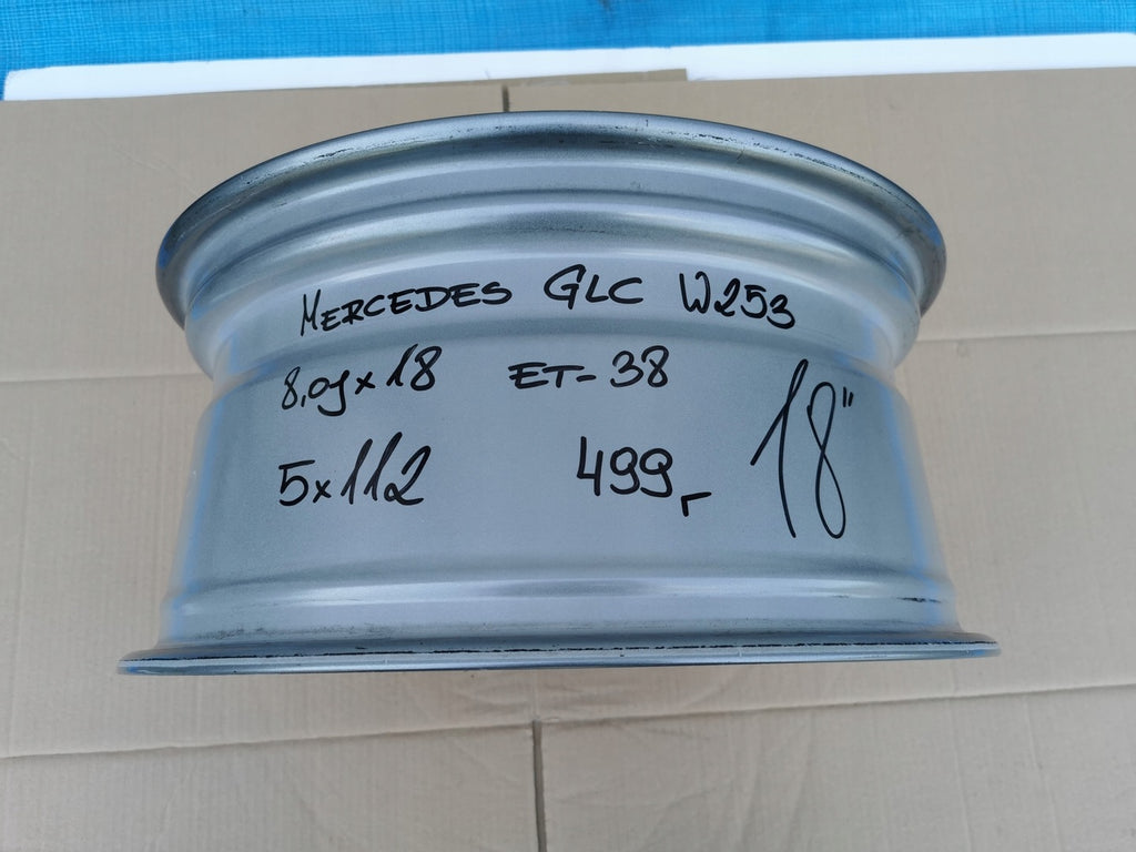 1x Alufelge 18 Zoll 8.0" 5x112 38ET Glanz Graphit A2534011500 Mercedes-Benz Glc