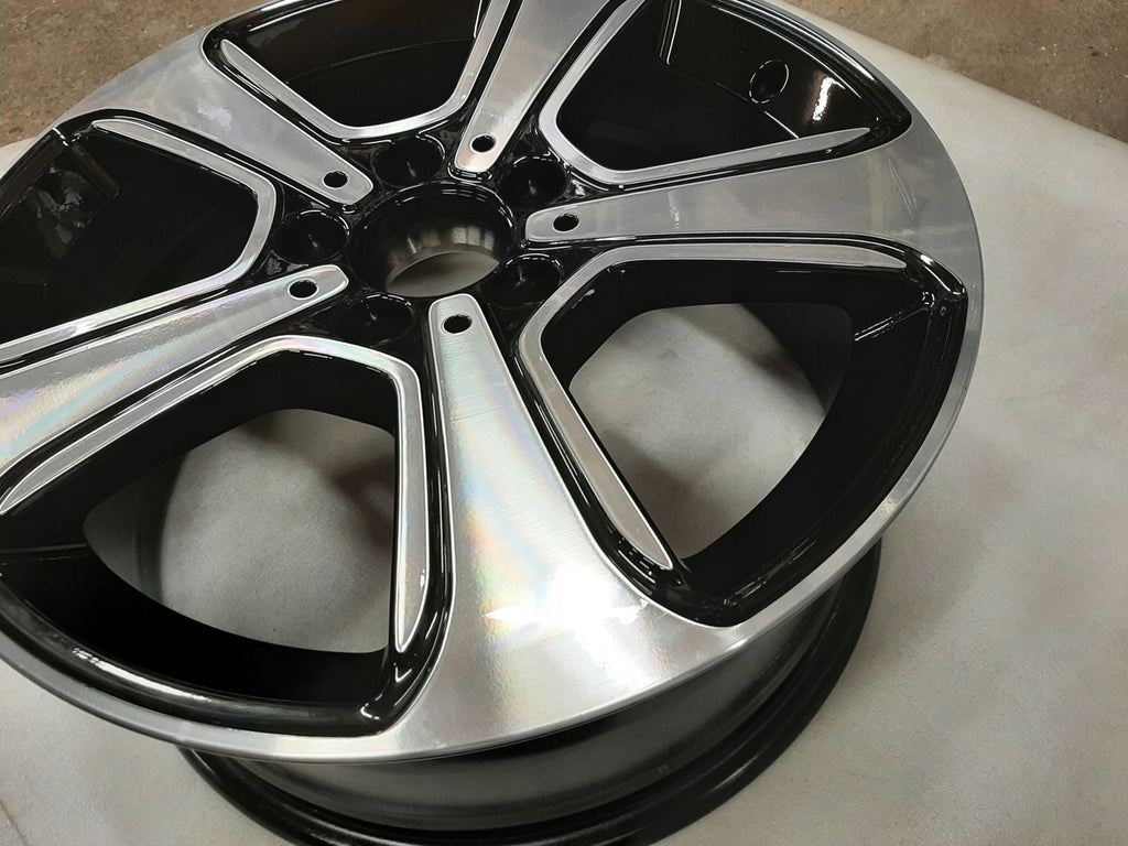 1x Alufelge 17 Zoll 7.5" 5x112 52,5ET Glanz A2464011500 Mercedes-Benz W246