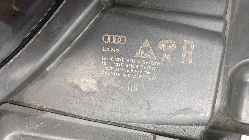 Frontscheinwerfer Audi A6 C8 4K0941034 LED Rechts Scheinwerfer Headlight