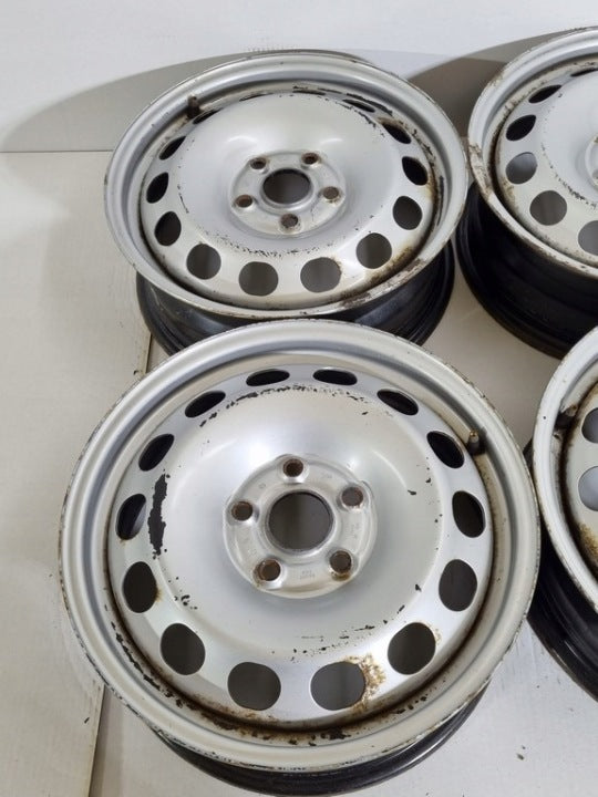 4x Alufelge 16 Zoll 6.0" 5x112 50ET Silber 2K3601027 VW Caddy Rim Wheel FEL6302464488ml