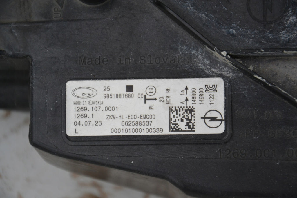 Frontscheinwerfer Opel Astra L 9851881680 LED Links Scheinwerfer Headlight SCH2723785652ia
