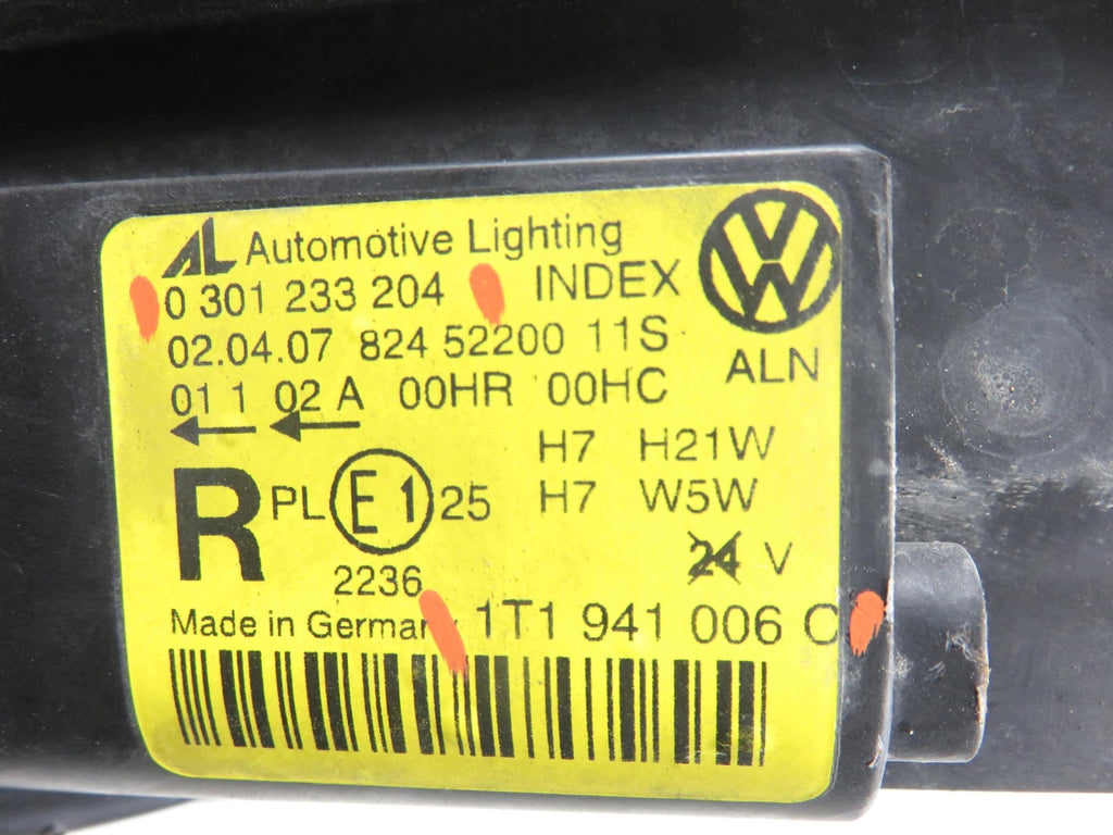 Frontscheinwerfer VW Touran 1T1941006C Rechts Scheinwerfer Headlight SCH9758216704tg