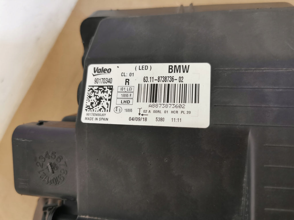 Frontscheinwerfer BMW I3 8738736-02 Rechts Scheinwerfer Headlight SCH9184635449ag