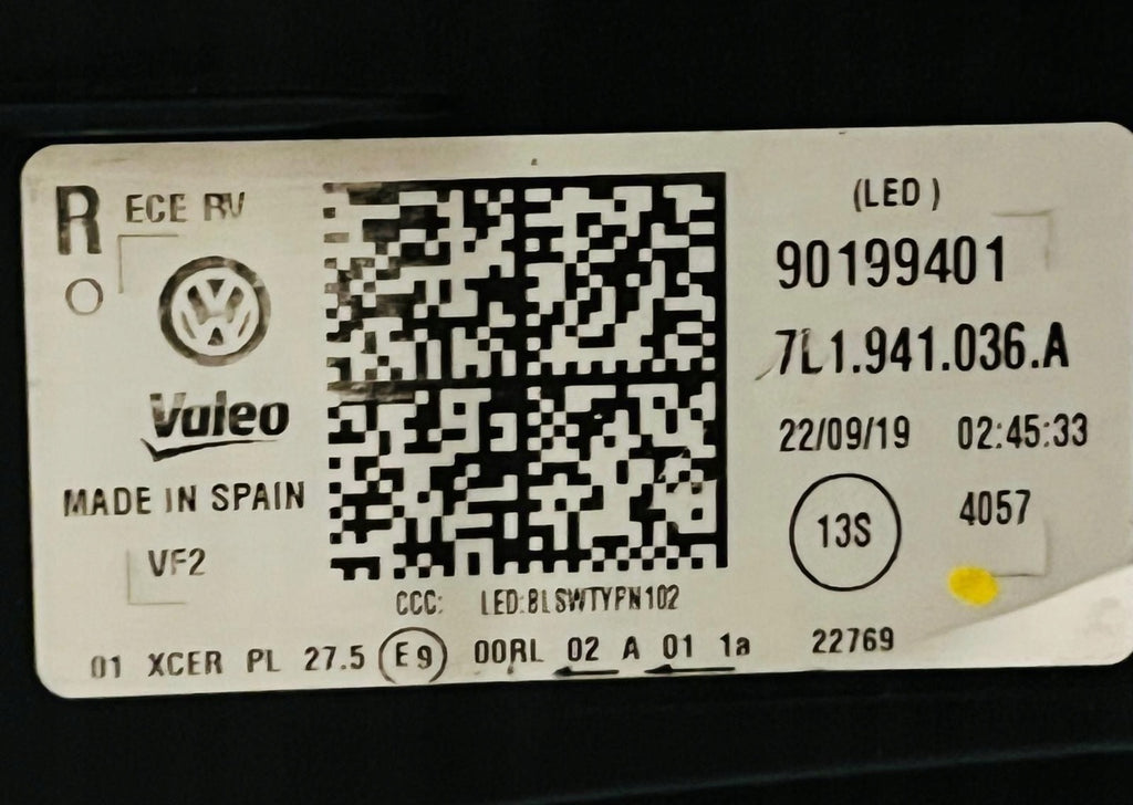 Frontscheinwerfer VW Transporter Caravelle 7L1941036A Full LED Rechts Headlight SCH2507761782kd