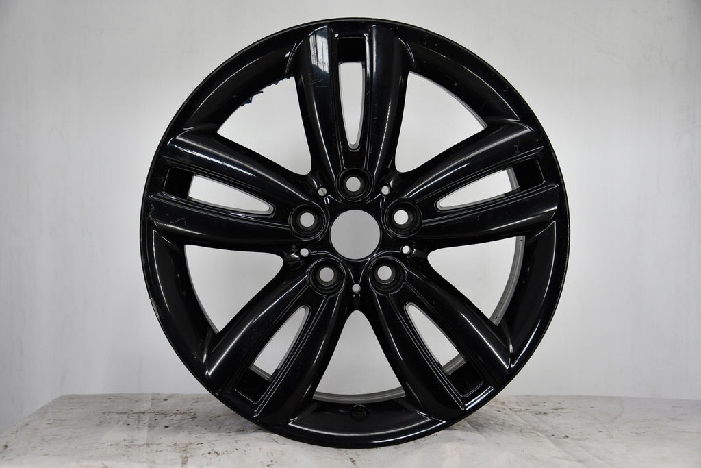 1x Alufelge 17 Zoll 7.0" 5x112 54ET Glanz Schwarz 6866366 Mini Rim Wheel