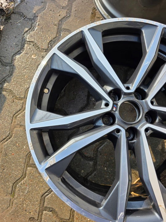 1x Alufelge 19 Zoll 8.0" 5x112 47ET Glanz Schwarz 8008616 BMW Mg Rim Wheel FEL9254465395pf