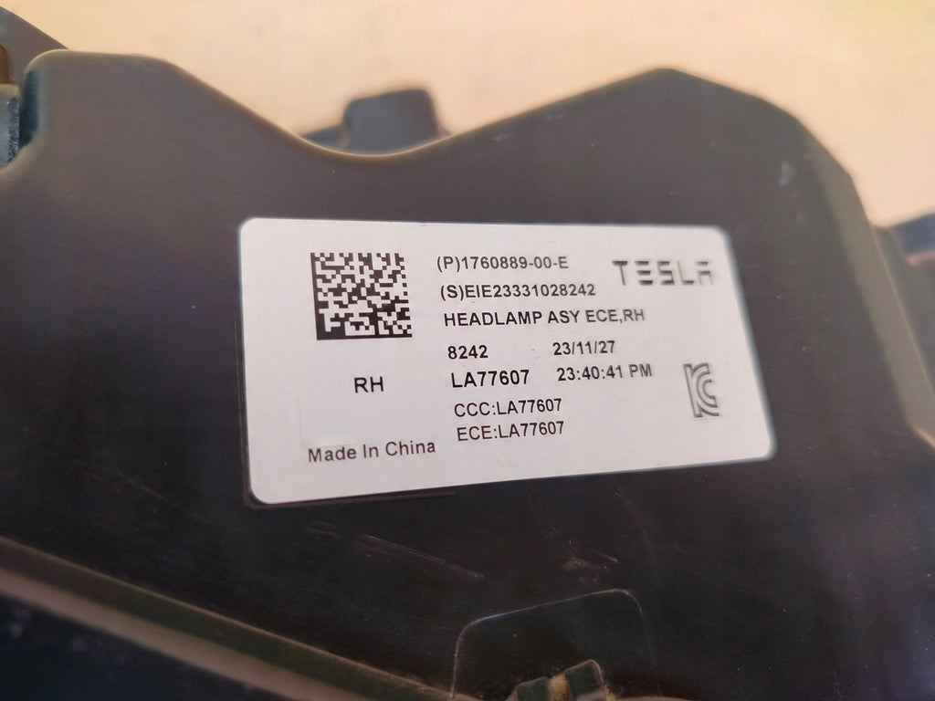 Frontscheinwerfer Tesla 3 1760889-00-E Rechts Scheinwerfer Headlight