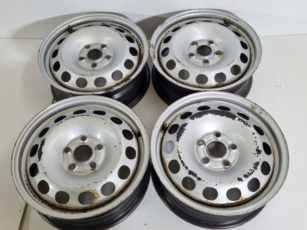 4x Alufelge 16 Zoll 6.0" 5x112 50ET Silber 2K3601027 VW Caddy Rim Wheel FEL6302464488ml