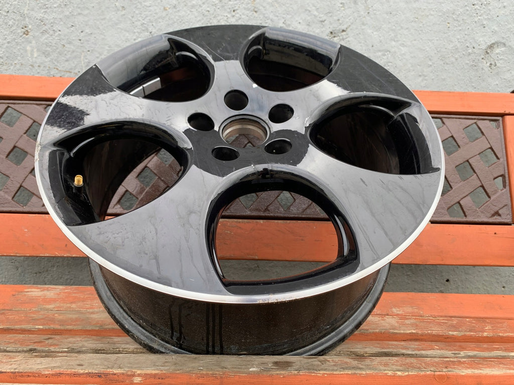 1x Alufelge 18 Zoll 7.5" 5x112 51ET Glanz Schwarz 1K0601025BA VW Golf V