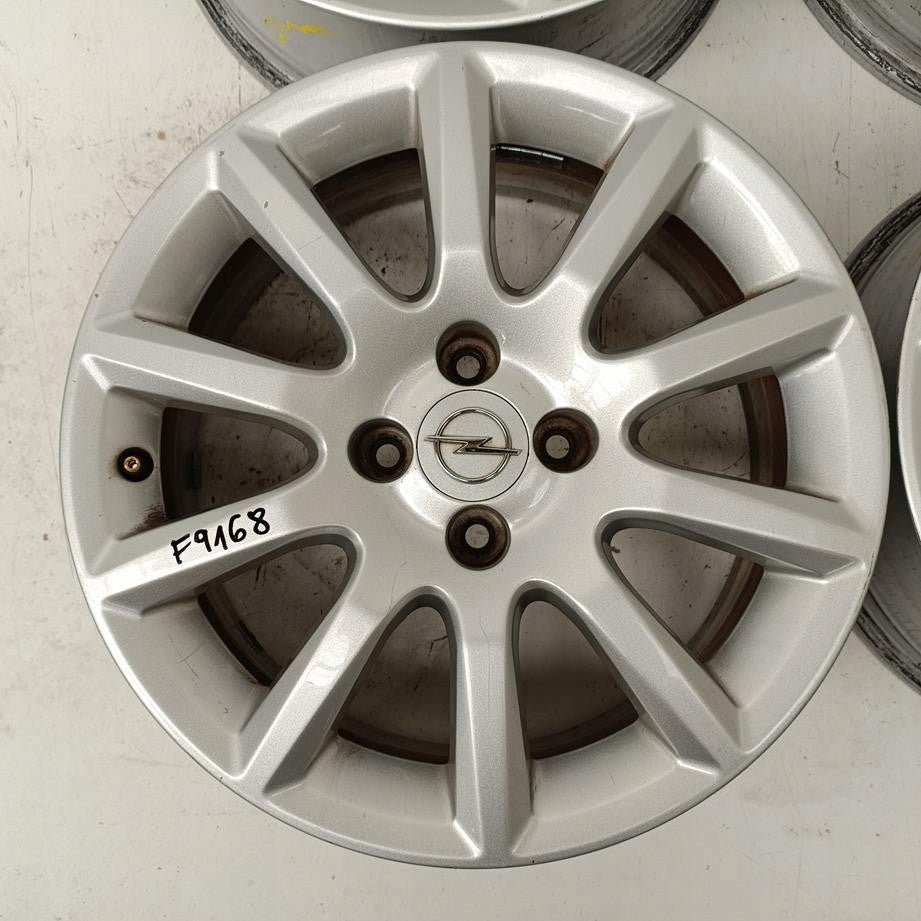 4x Alufelge 16 Zoll 6.5" 4x100 37ET Glanz Silber Opel Meriva Rim Wheel FEL4360925643xq