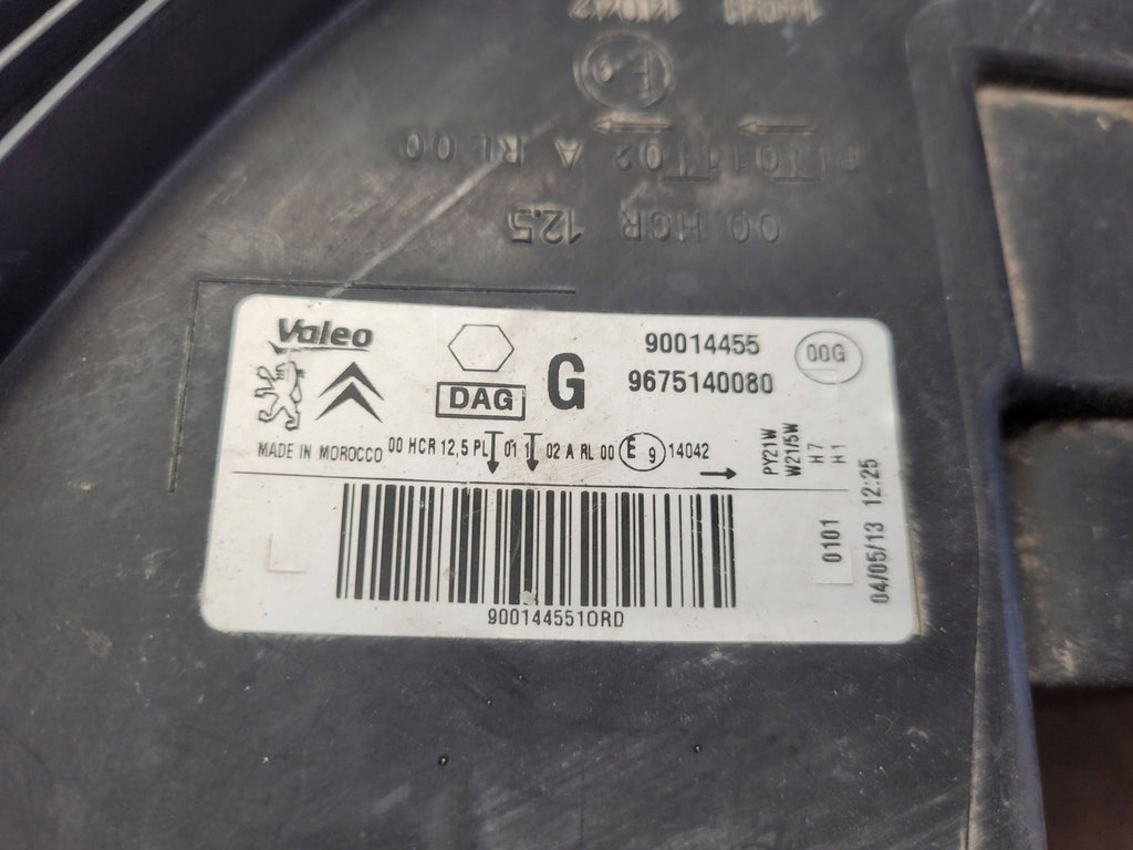 Frontscheinwerfer Citroën 9675140080 Links Scheinwerfer Headlight