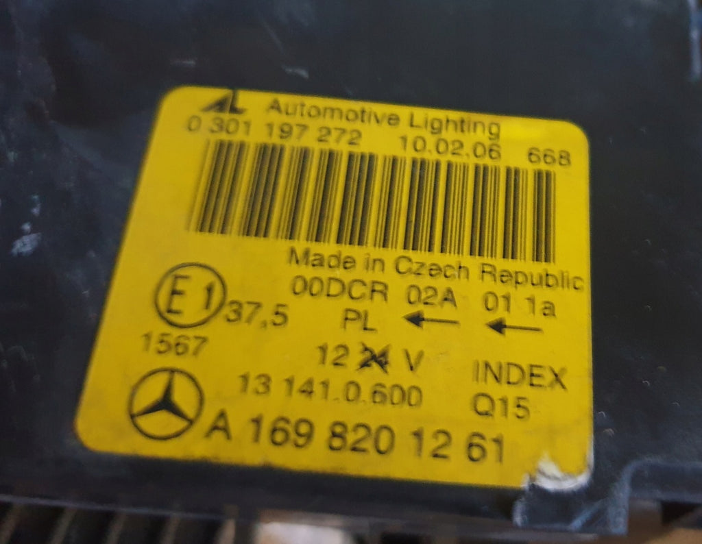 Frontscheinwerfer Mercedes-Benz W169 A1698201261 Rechts Scheinwerfer Headlight SCH1841574240li