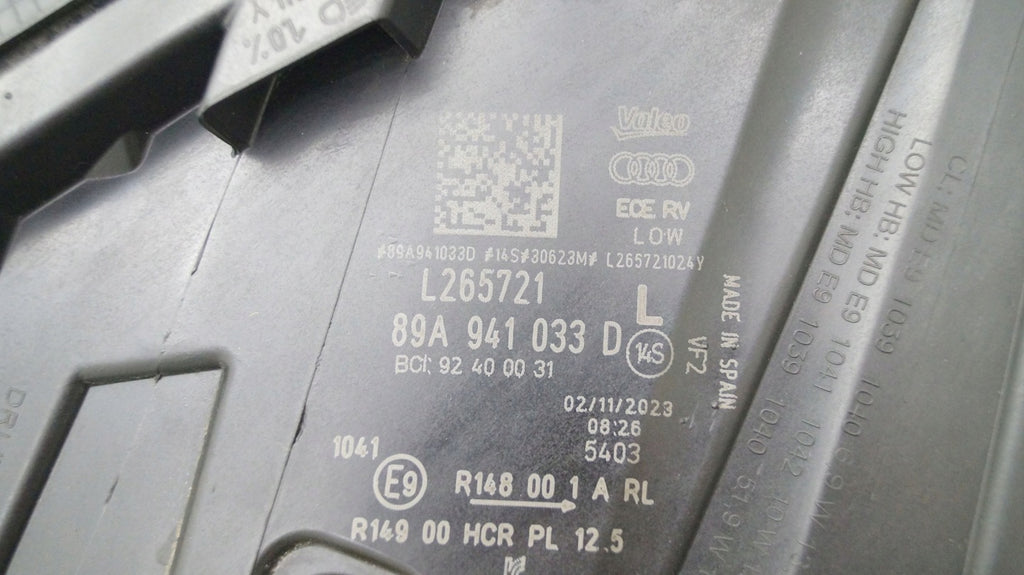 Frontscheinwerfer Audi E Tron 89A94103389 LED Ein Stück (Rechts oder Links)