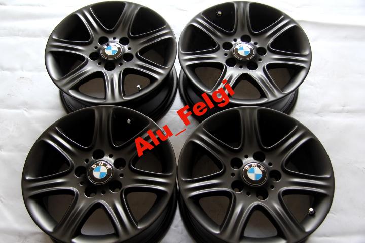 1x Alufelge 16 Zoll 7.0" 5x120 40ET Matt Schwarz 6796201 BMW 1 E87 F20 Rim Wheel