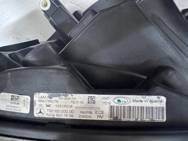 Frontscheinwerfer Mercedes-Benz X204 A2048201539 Ein Satz Scheinwerfer Headlight SCH1667931565oy