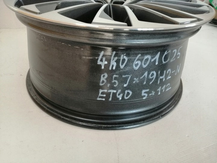 1x Alufelge 19 Zoll 8.5" 5x112 40ET Glanz 4K0601025BD Audi Rim Wheel FEL2464355176ug