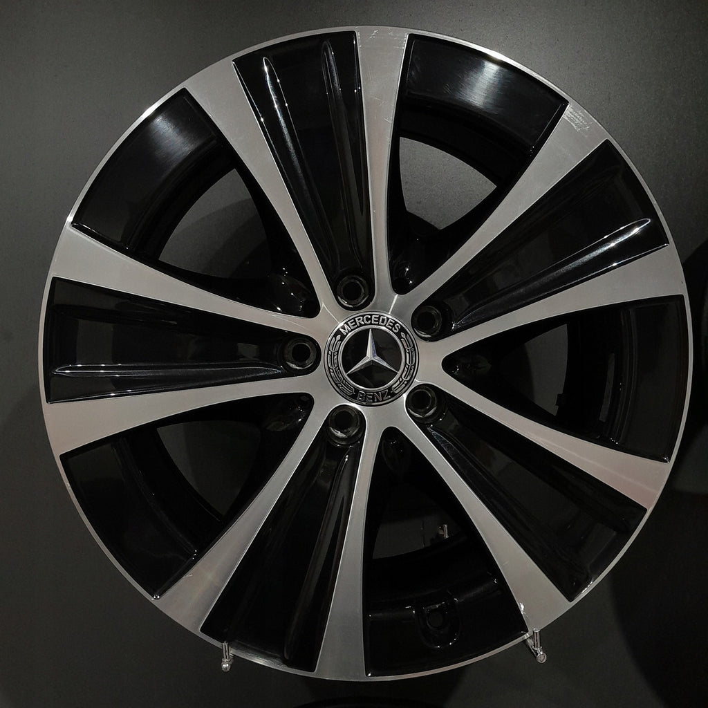 4x Alufelge 18 Zoll 8.0" 5x112 43ET Glanz Schwarz A2134013700 Mercedes-Benz W213