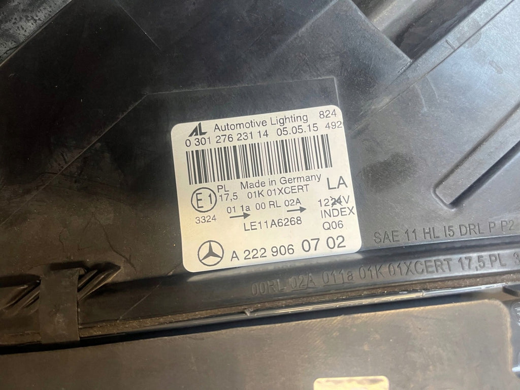 Frontscheinwerfer Mercedes-Benz W222 03012762314 A2229060702 LE11A6268 Links SCH3892988602zt