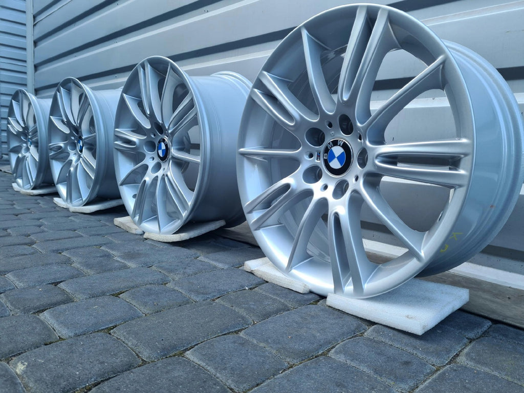 4x Alufelge 18 Zoll 8.0" 5x120 34ET Glanz Silber BMW E46 F30 E90 F31 Rim Wheel FEL5715572664el