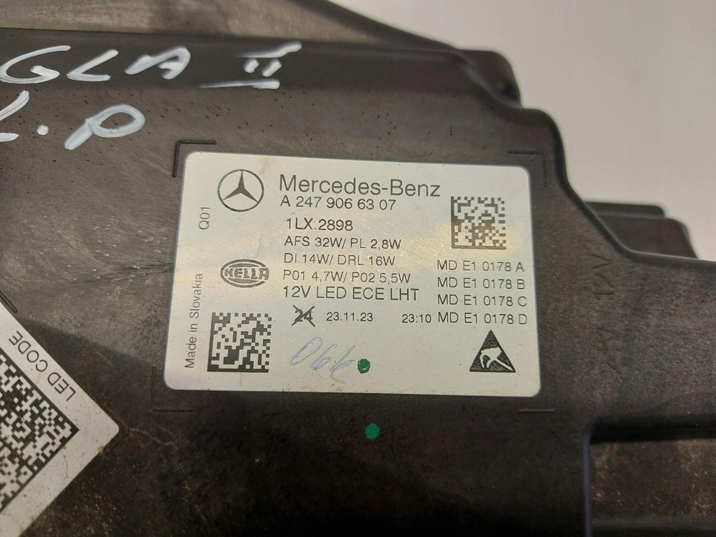 Frontscheinwerfer Mercedes-Benz Gla H247 A2479066307-JLK01 Links Headlight SCH5073845914ko
