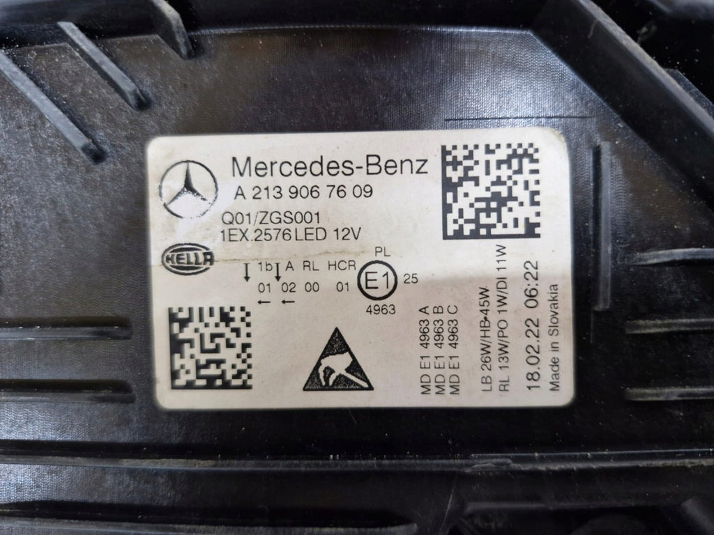 Frontscheinwerfer Mercedes-Benz W213 A2139067609 Rechts Scheinwerfer Headlight SCH1105670669dp