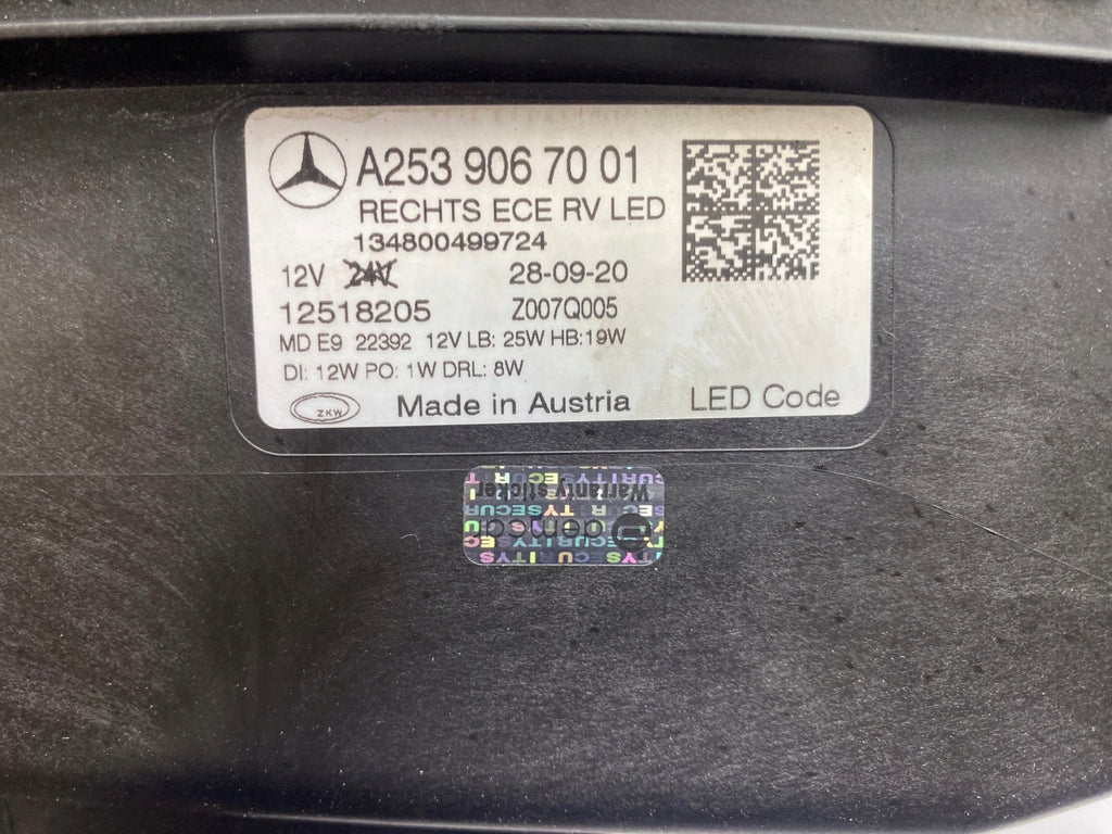 Frontscheinwerfer Mercedes-Benz Glc A2539067001 LED Rechts Headlight SCH7647238058mw