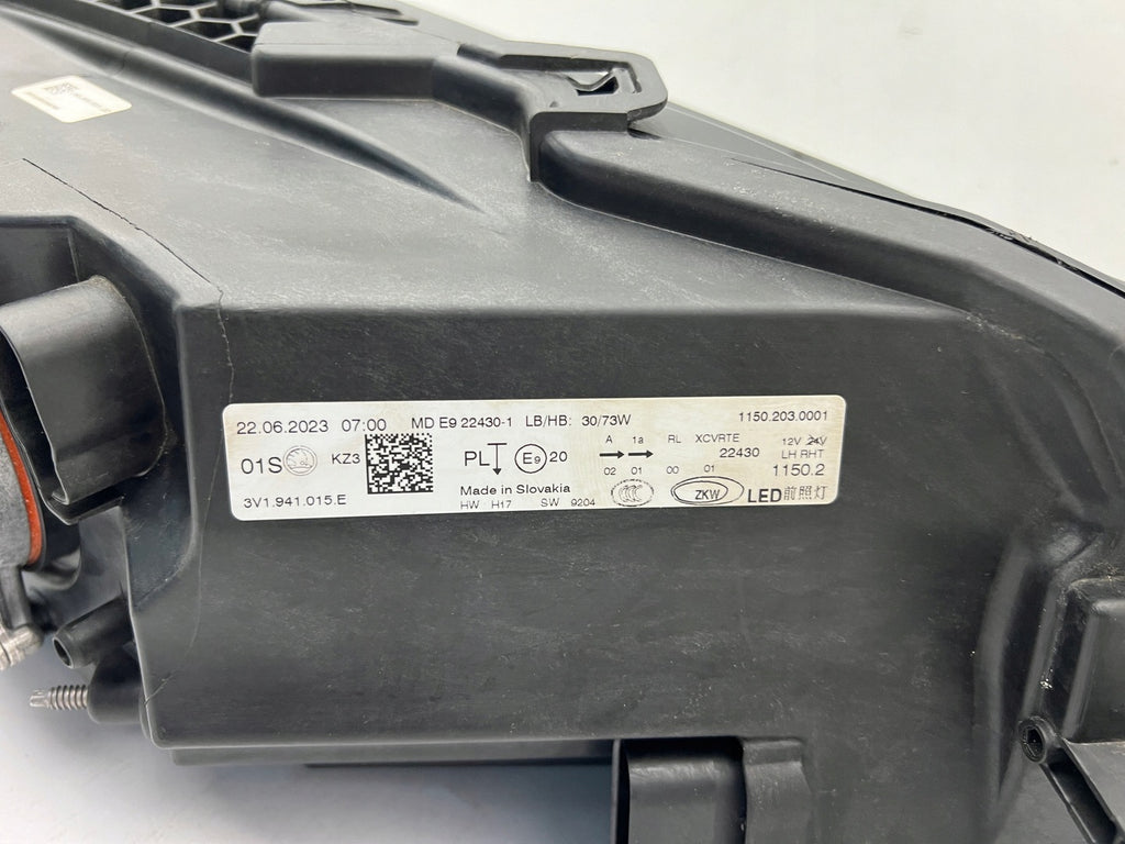 Frontscheinwerfer Skoda Superb II 3V1941015E Full LED Links Headlight