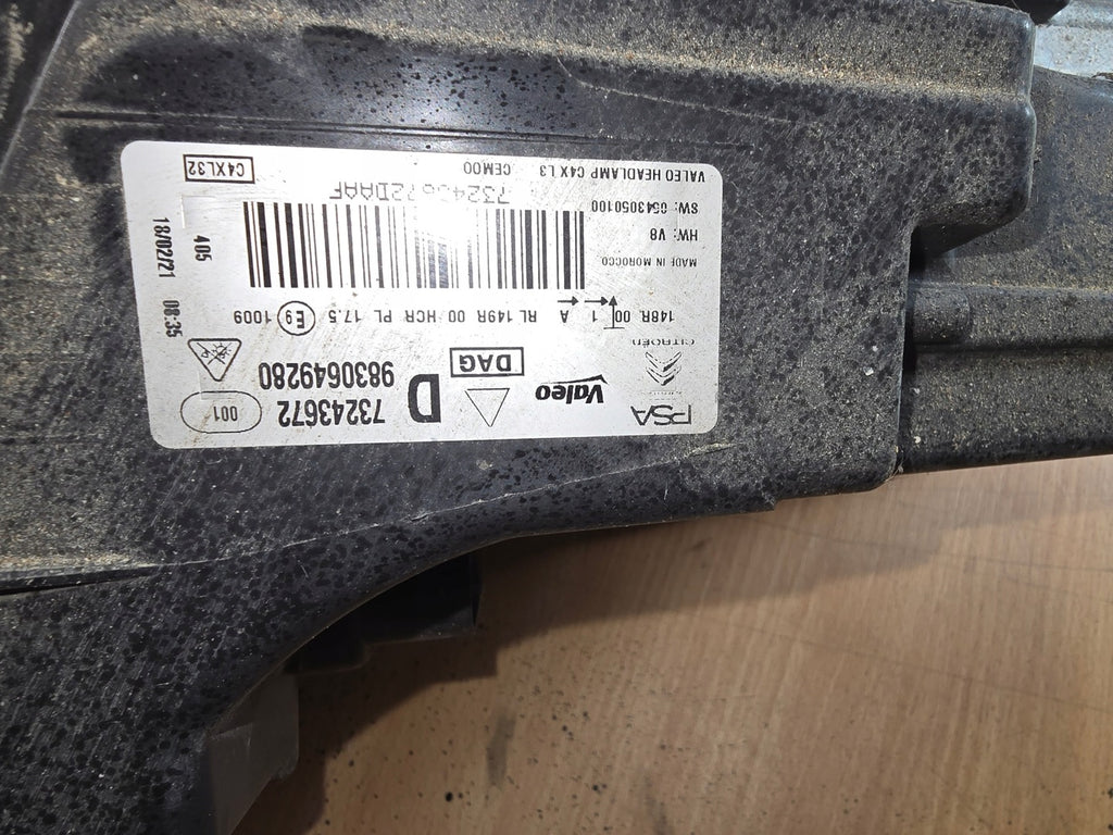Frontscheinwerfer Citroën C4 III 9830649280 LED Rechts Scheinwerfer Headlight SCH4495752310gb