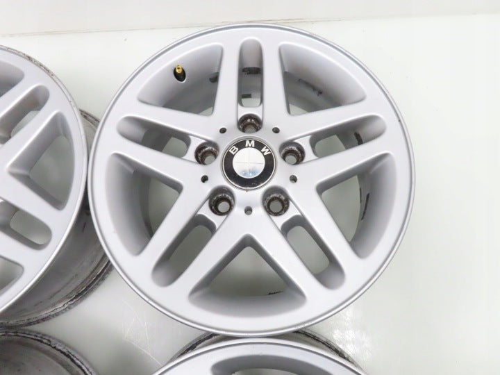4x Alufelge 15 Zoll 6.5" 5x120 42ET Silber 10953687 BMW 3 E36 E46 E90 Rim Wheel FEL6844591495zq