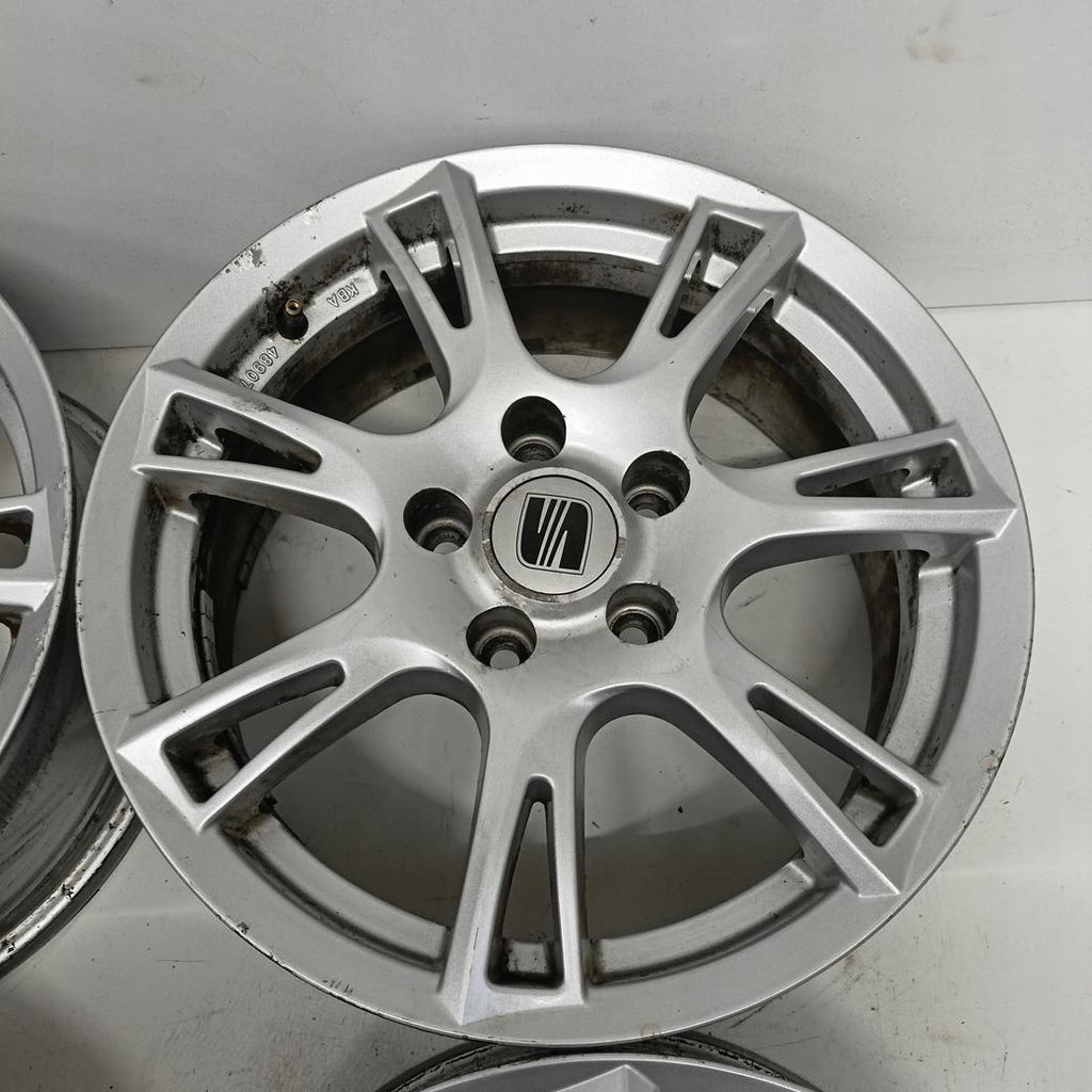 4x Alufelge 16 Zoll 6.5" 5x112 33ET Glanz Silber Seat Alhambra Rim Wheel FEL7796622036do