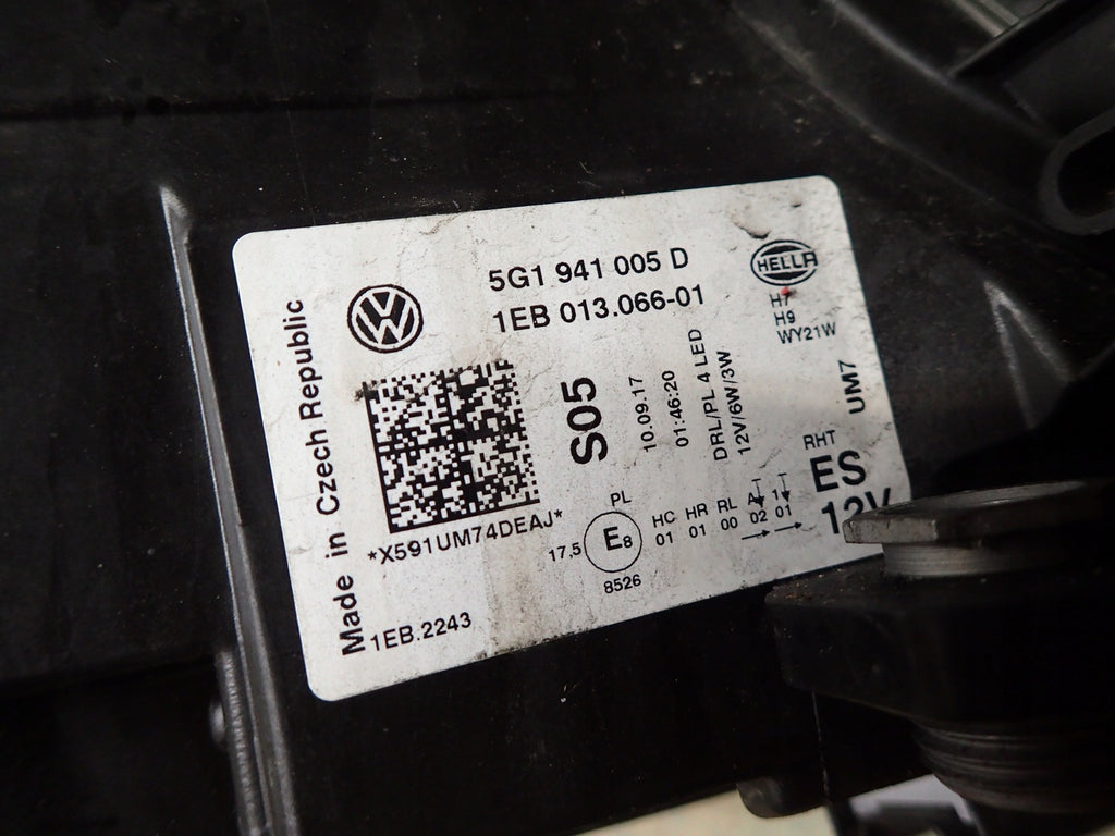 Frontscheinwerfer VW Golf VII 5G1941005D Links Scheinwerfer Headlight SCH5012858241jm