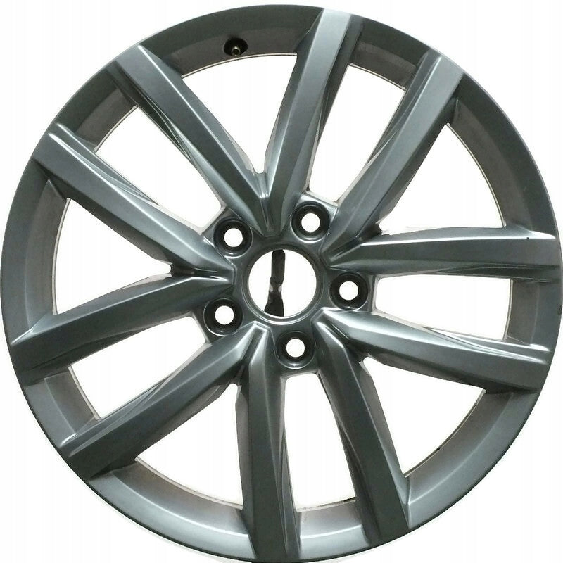 1x Alufelge 17 Zoll 6.0" 5x112 50ET Glanz Silber 2K5601025 VW Caddy Rim Wheel