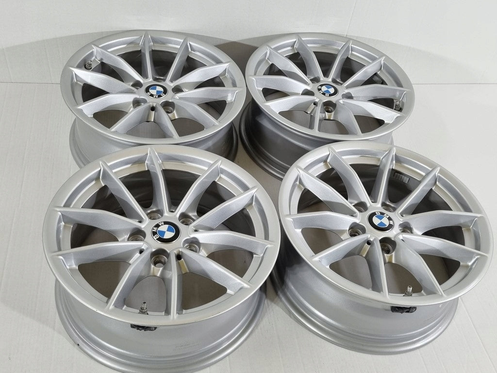 4x Alufelge 16 Zoll 6.5" 5x112 22ET Glanz Silber 6876921 BMW Rim Wheel FEL1283093627vd