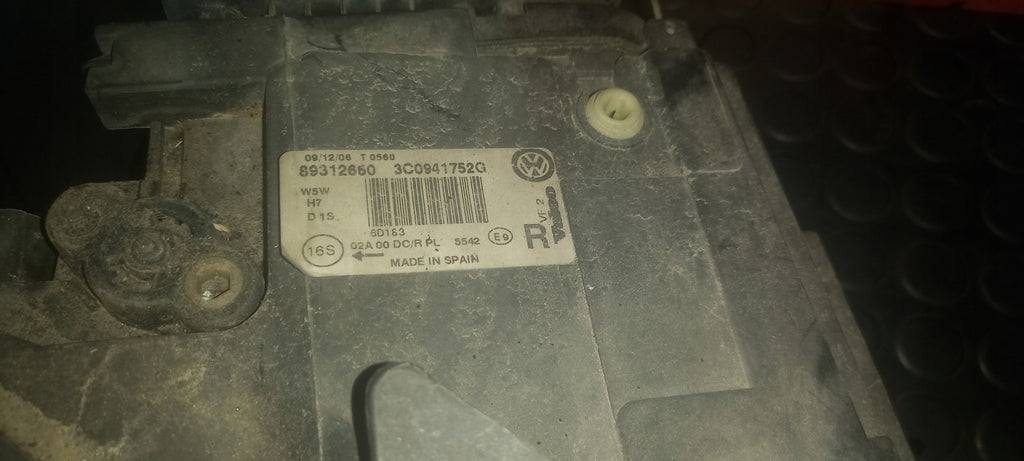 Frontscheinwerfer VW Passat 3C0941752G Xenon Rechts Scheinwerfer Headlight SCH6059390120lj