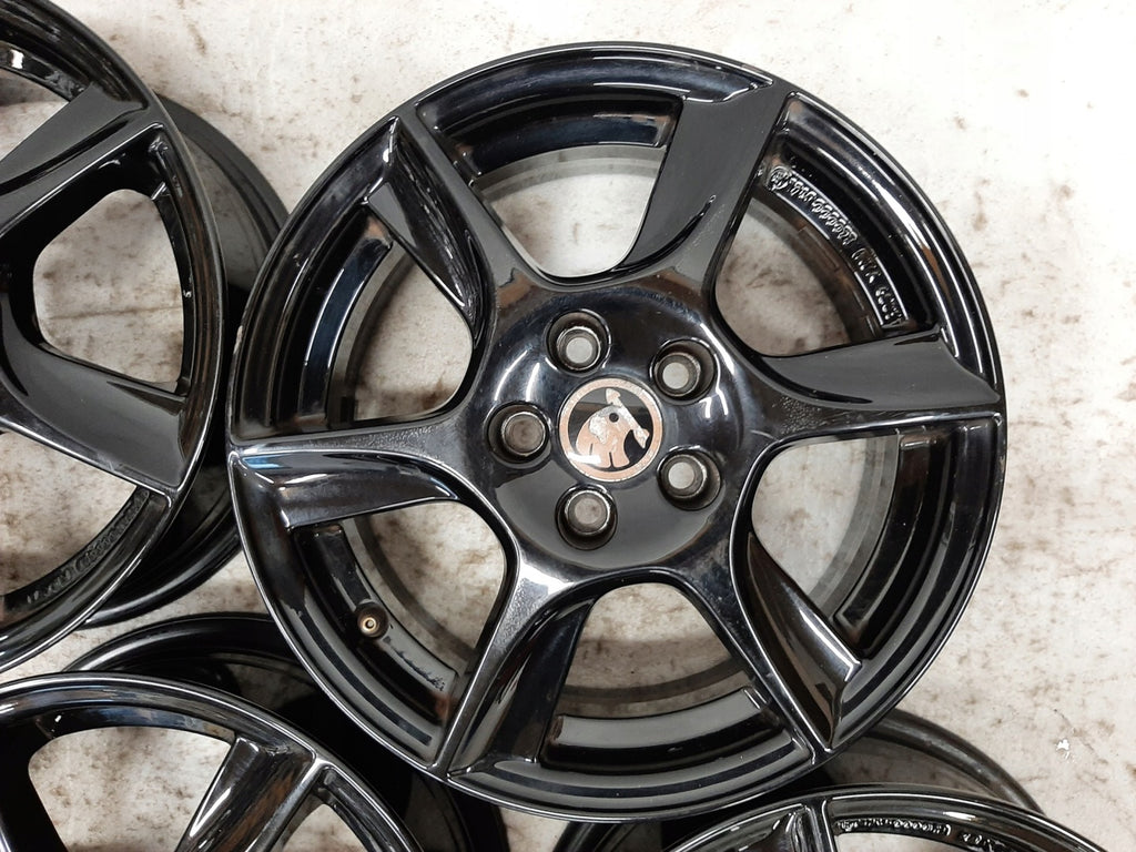 4x Alufelge 15 Zoll 6.0" 5x100 38ET Glanz Schwarz TL60538 Skoda Fabia I FEL8768591266fa